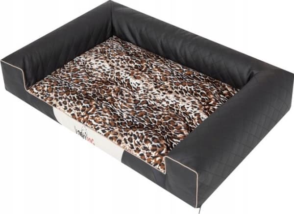 HOBBYDOG Victoria Lux black and brown bed, size XL