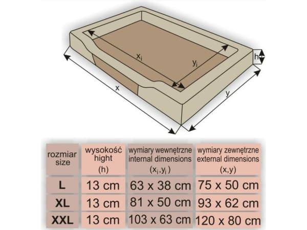 Hobbydog Deluxe Lair - Brun och beige XXL
