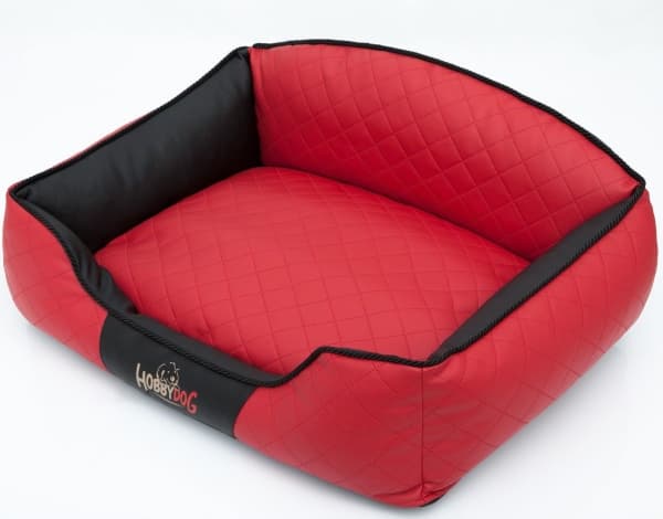 HOBBYDOG Dog bed Elite - Red - black sides XXL