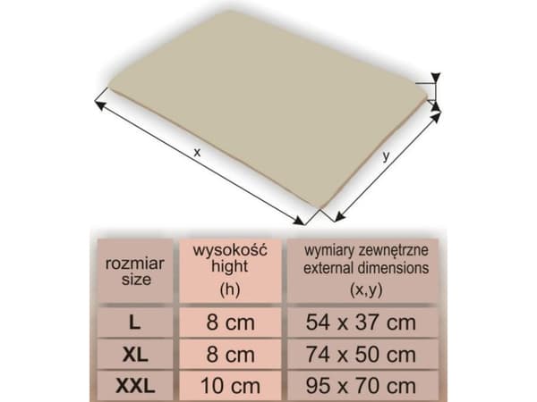 HOBBYDOG Mattress Elite - Graphite eco-leather XXL
