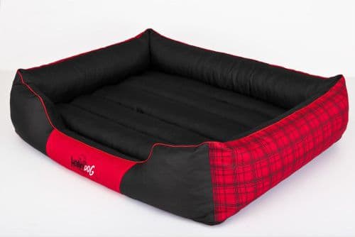 HOBBYDOG Prestige bed - Red checkered XXL