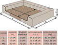 Pikkukuva 2 / 5: HOBBYDOG Legowisko Victoria - Burgundy with black mattress XXL