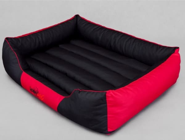 HOBBYDOG Comfort bed - Black and red XXXL