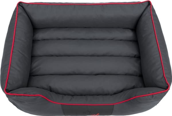 Hobbydog Comfort Lair - Harmaa punaisella putkistolla XXXL