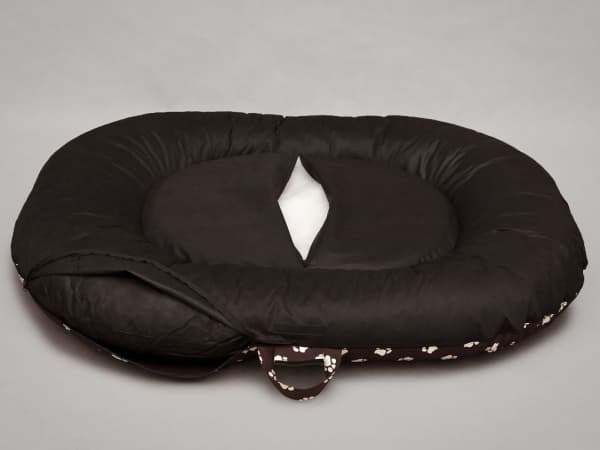 HOBBYDOG Dog bed Pontoon Prestige - Bronze with paws XXXL