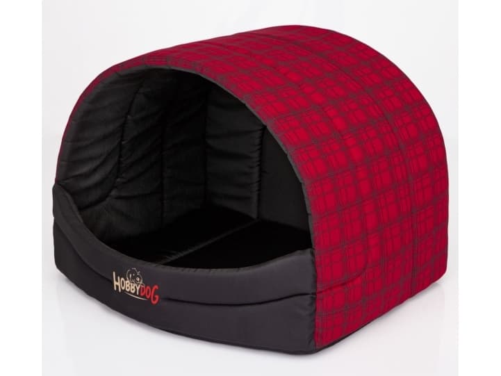 HOBBYDOG Booth Suflera - Red checkered R3