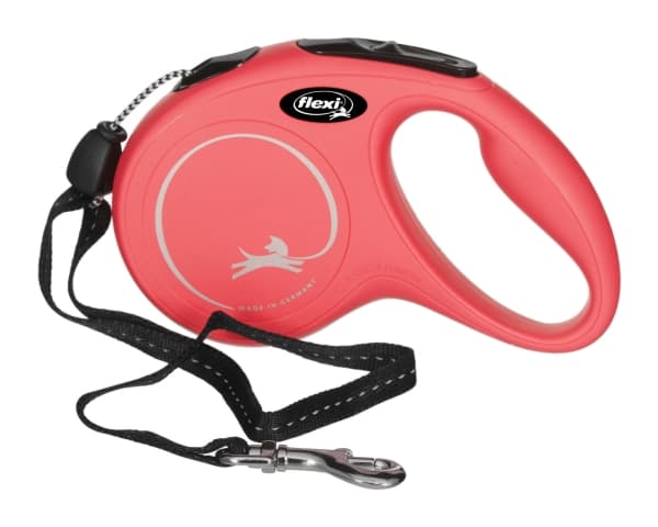 flexi New Classic snor S, 5M, 12KG, rød