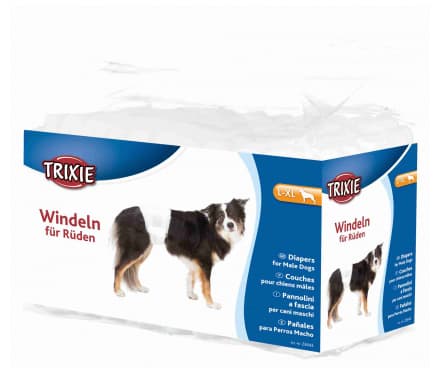 Trixie Blöjor för hanhundar, L-XL: 60-80 cm, 12 st