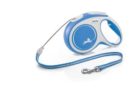 Flexi 4000498043134, Hund, Tilbaketrekkelig, Blå, Hvit, Nylon, Teip, 20 kg
