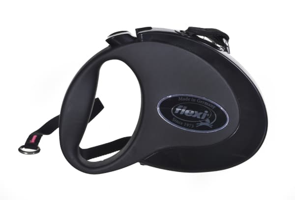 Flexi FLEXI Kelautuva hihna Style S nauha 3 m, väri musta
