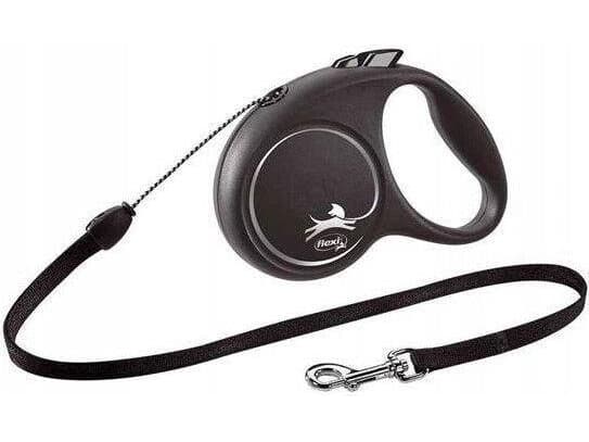 flexi Black Design S snor 5 m, 12 kg, sort
