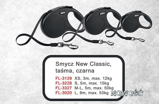 flexi New Classic bånd M, 5M, 25KG, sort