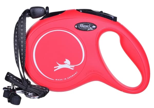 flexi New Classic snor M, 8M, 20KG, rød