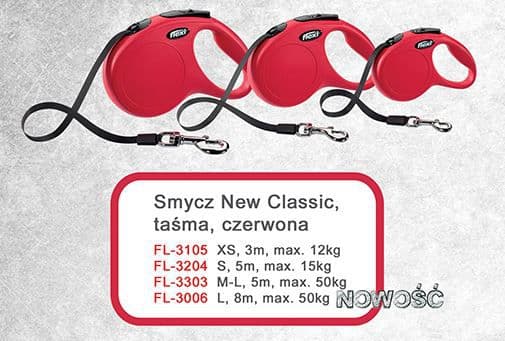 Flexi NEW CLASSIC L TAPE 5m RED