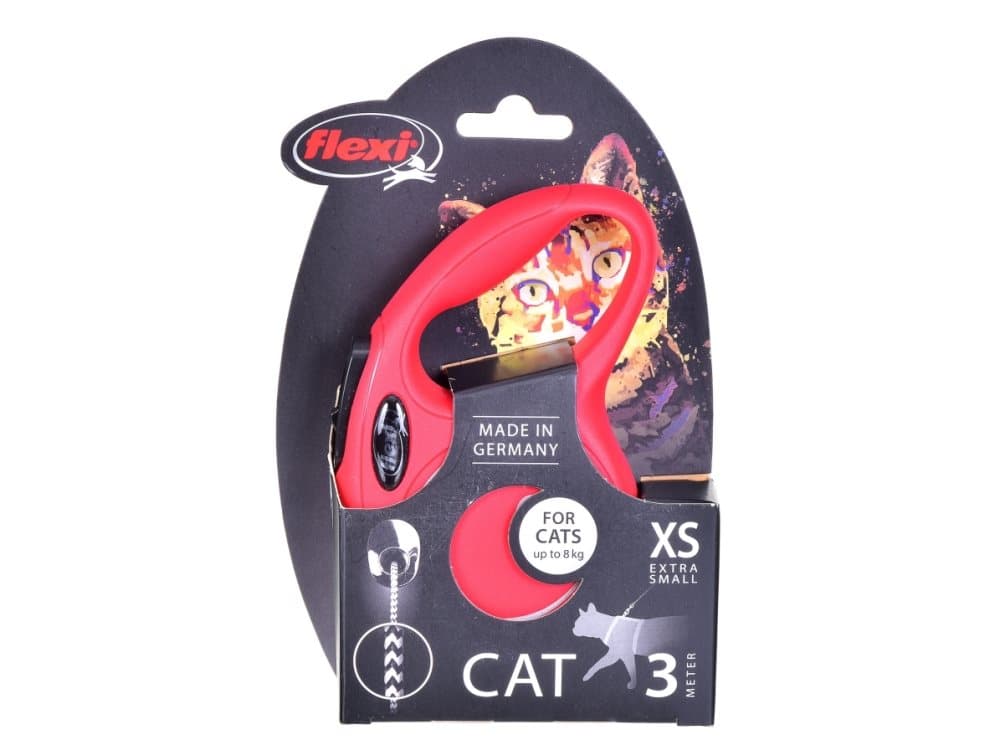 Flexi Automatic leash FLEXI NEW CLASSIC CAT XS 3 m rope red