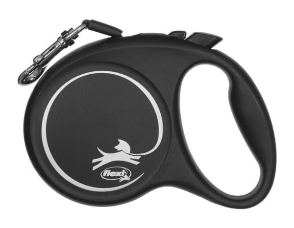flexi Black Design M bånd 5 m, 25 kg, sort