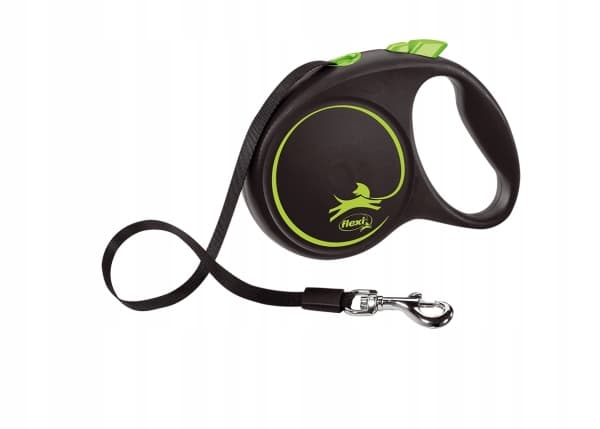 flexi Black Design M bånd 5 m, 25 kg, sort