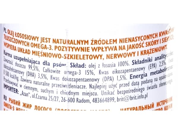 Brit Care lakseolje 1000ml