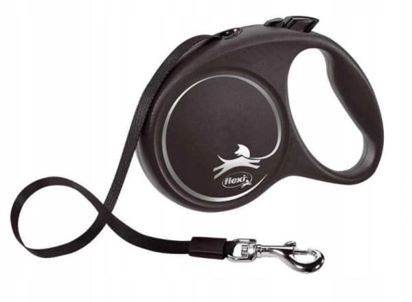 Flexi Black Design L 5 m Fleksibel hundesnor 5 m Fleksibel hundesnor