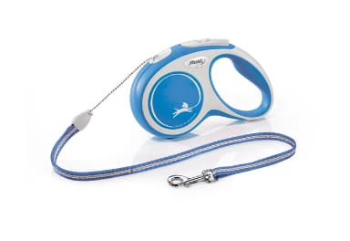 Flexi New Comfort S Cord 5 m, Koira, Sisäänvedettävä hihna, Sininen, Johto, 12 kg, Yksivärinen
