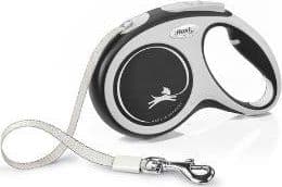 flexi New Comfort M bånd 5 m, 25 kg, sort