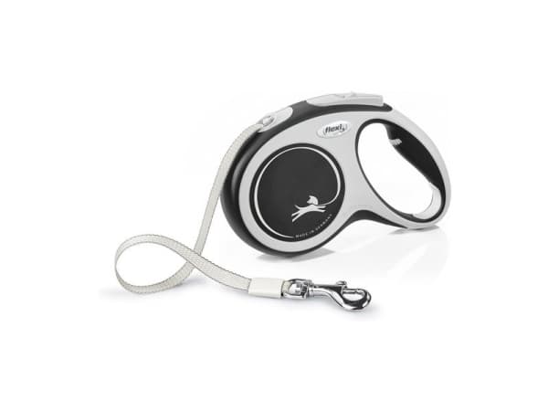 flexi New Comfort L bånd 8 m, 50 kg, sort