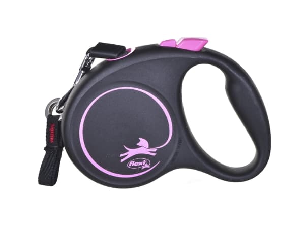 Flexi Black Design S 5 m Fleksibel hundesnor Fleksibel hundesnor