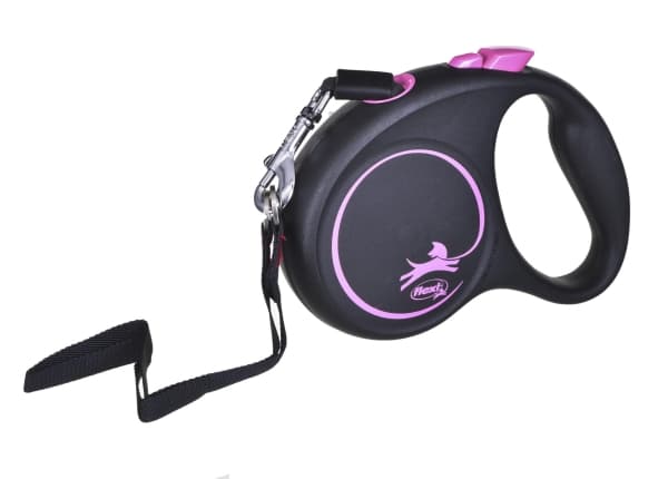 Flexi Black Design S 5 m Fleksibel hundesnor Fleksibel hundesnor