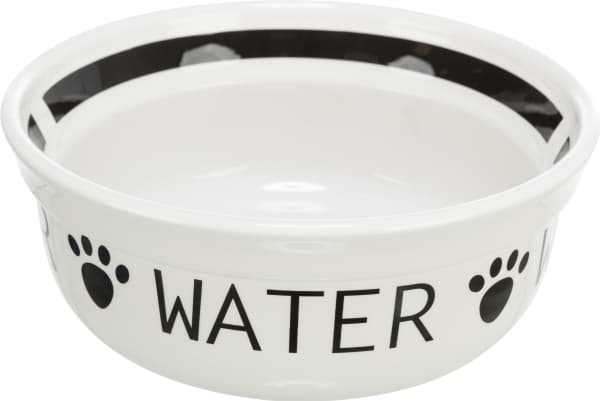 Trixie Keramik skål m. tekst "Water", for # 24640, ø 13 cm