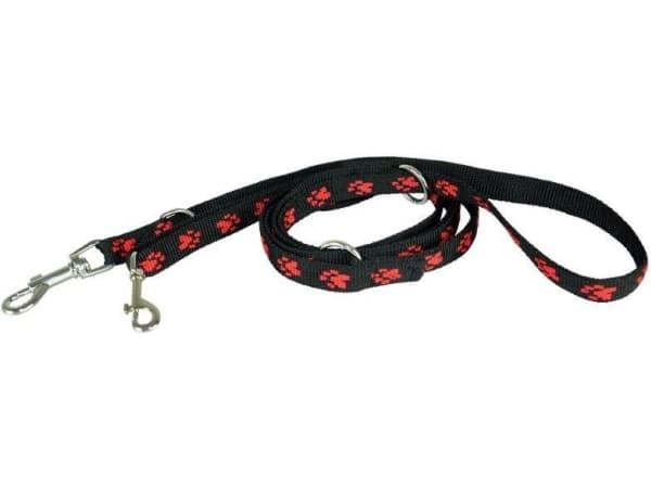 CHABA LEASH CLIP BAND REG 20mm BLACK/RED