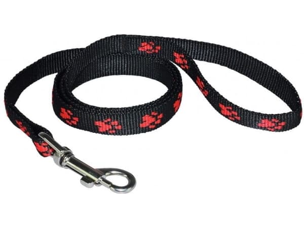 CHABA LEASH CLIP BAND 20mm BLACK/RED