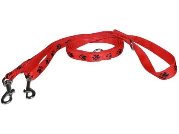 CHABA LEASH CLIP BAND REG 25mm RED/BLACK