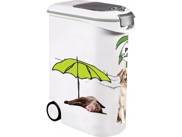 Curver PetLife 20kg naminių gyvūnėlių ėdalo laikymo talpa šunų kačių maisto dėžutė su dangteliu