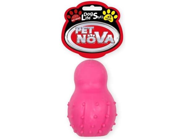 PET NOVA TPR Snowman Pink 9.5cm