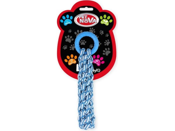 PET NOVA TPR Ropering Blue 30cm