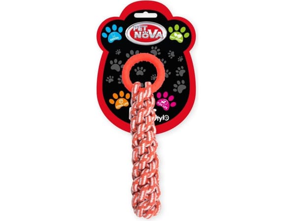 PET NOVA TPR Ropering oranssi 30cm