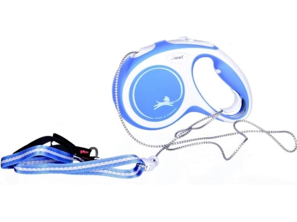 Flexi New Comfort M Cord 5 m, Hund, Tilbaketrekkelig, Blå, Ledning, 20 kg, Monokromatisk