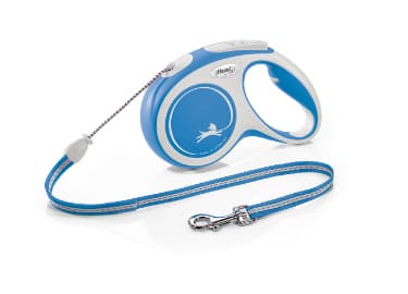 Flexi New Comfort M Cord 5 m, Hund, Tilbaketrekkelig, Blå, Ledning, 20 kg, Monokromatisk