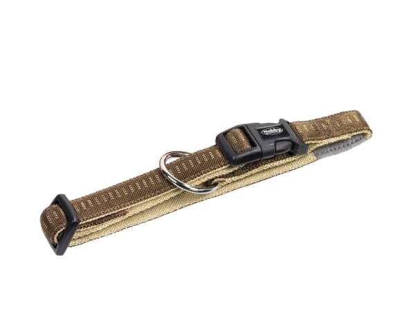 Nobby 78513-23, Hund, Vanligt halsband, Brun, Nylon, L-XL, 25 mm