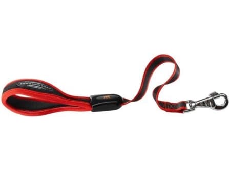Ferplast ERGOCOMFORT kort nylon hundesnor, Ergonomisk håndtag, Blød polstring, Længde 55 cm x 2.5 cm, Rød