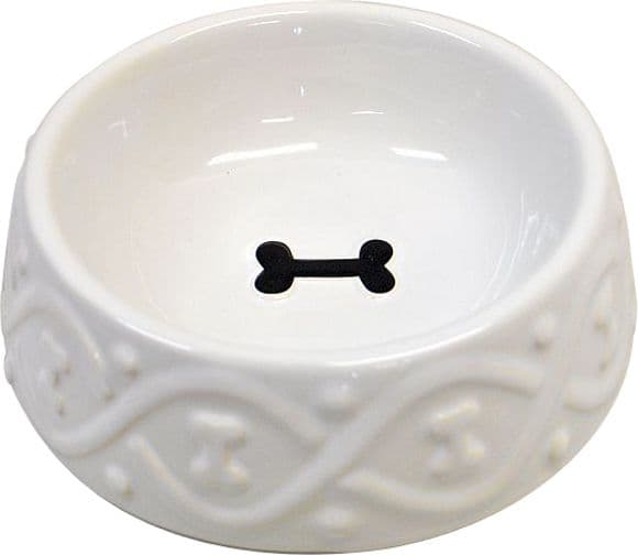 Yarro International KERAMISK BOWL. FOR HUNDER CLASSIC WHITE 16x5