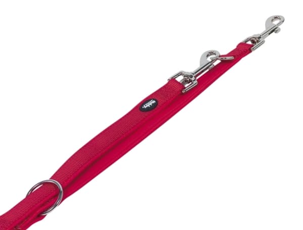 Nobby 80528-01, Hund, Dobbel styring, Rød, Ledning, Nylon, XS-S