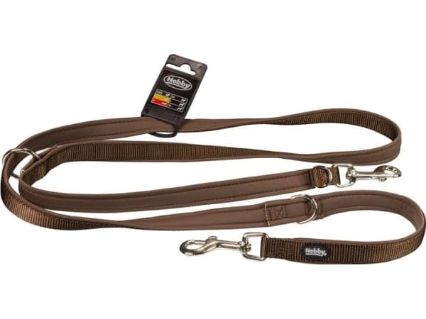 Nobby Classic Preno Smycz Regullowana M-L brąz 200cm 20-25mm
