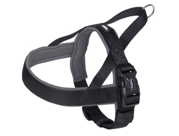 Nobby 80533-05, Hund, Seletøy som ikke drar, L, Sort, Grå, Nylon, 60 cm