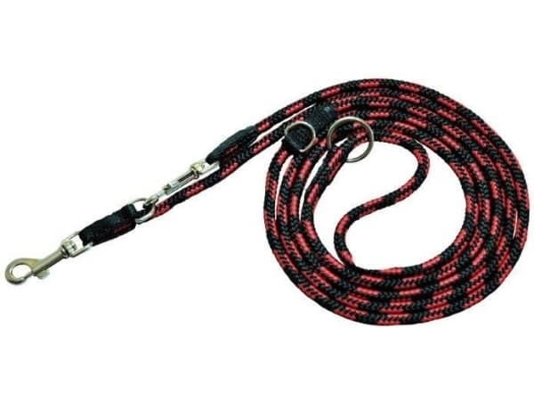 CHABA LEASH ROPE 6mm BLACK/RED
