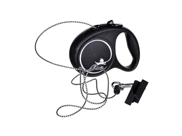 flexi Black Design XS snor 3 m, 8 kg, sort
