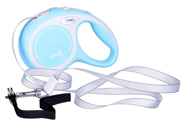 Flexi New Comfort XS Tape 3 m, Universel, Fleksibel hundesnor, Blå, Hvid, Tape, 12 kg, Monokromatisk