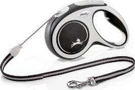 Flexi New Comfort M Cord 5 m, Hund, Utdragbart koppel, Svart, Sladd, 20 kg, Monokromatiskt