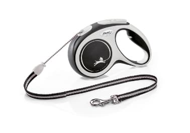 Flexi New Comfort M Cord 5 m, Hund, Tilbaketrekkelig, Sort, Ledning, 20 kg, Monokromatisk