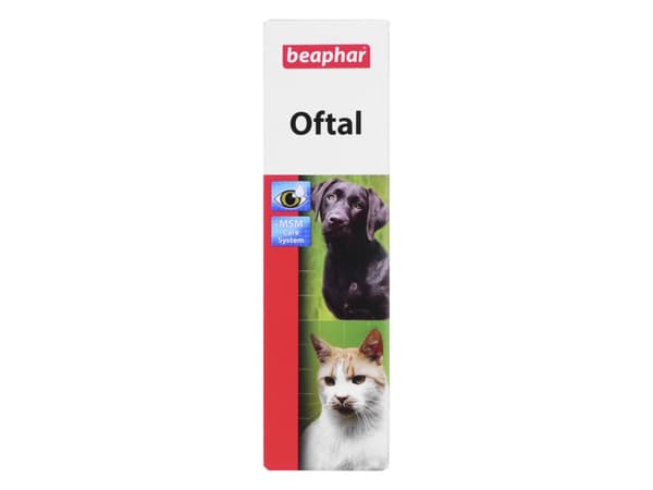 Beaphar Oftal, Katt (djur) och hund, Droppar, 50 ml, 1 styck, Låda